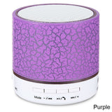 A9 Mini Portable Bluetooth Speaker Crack LED Wireless