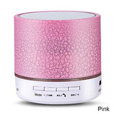 A9 Mini Portable Bluetooth Speaker Crack LED Wireless