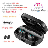 3500mAh LED Bluetooth Wireless Earphones TWS Touch Control