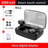 3500mAh LED Bluetooth Wireless Earphones TWS Touch Control