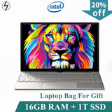 Laptop 14.1 inch Windows10 Notebook 16GB RAM 1T SSD HD screen intel 1.8GHz