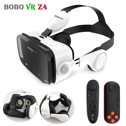 Original BOBOVR Z4 Leather 3D Cardboard Helmet Virtual Reality VR