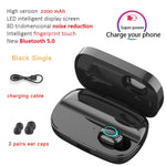 3500mAh LED Bluetooth Wireless Earphones TWS Touch Control