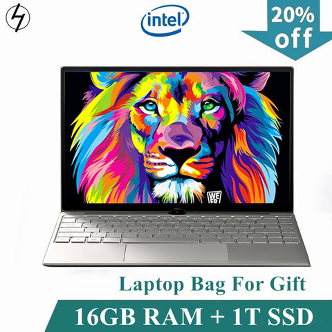 Laptop 14.1 inch Windows10 Notebook 16GB RAM 1T SSD HD screen intel 1.8GHz